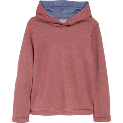 Johnston & Murphy Kids' Solid Reversible Hoodie In Berry/blue