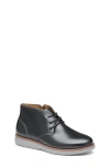 Johnston & Murphy Kids' Upton Chukka Boot In Black Full Grain