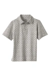 Johnston & Murphy Kids' Xc4® Printed Polo In Gray