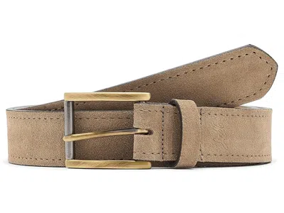 Johnston & Murphy Lansford Suede Belt Men's Belts Taupe: 34 In Brown