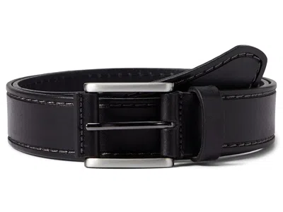 Johnston & Murphy Laser Top Stitch Belt Men's Belts Black: 42