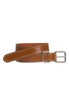 Johnston & Murphy Leather Belt In Tan