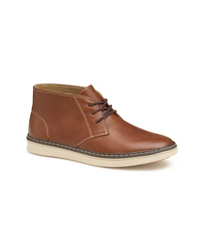 Johnston & Murphy Kids' Little Boys Mcguffey Chukka Leather Boots In Tan Full Grain