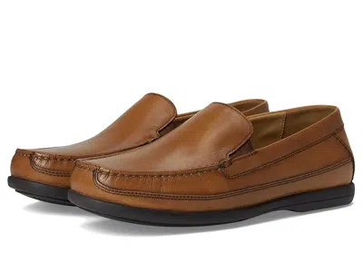 Johnston & Murphy Locklin Venetian (little Kid/big Kid) Boy's Shoes Tan Leather : 13 Little Kid M In Black