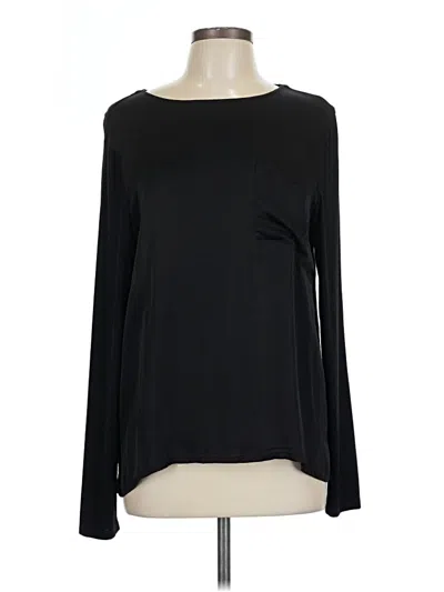 Pre-owned Johnston & Murphy Long Sleeve T-shirt In Black
