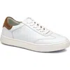 Johnston & Murphy Madison Waterproof Studded Hybrid Golf Shoe In White Calfskin