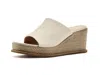 Johnston & Murphy Mallory Platform Wedge Slide Sandal In Neutral