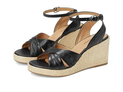 Johnston & Murphy Marcia Cross-band Sandal In Black