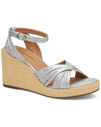 Johnston & Murphy Marcia Cross-band Sandal In Animal Print