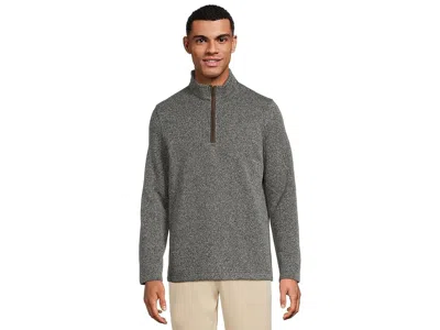 Johnston & Murphy Marled Quarter-zip In Gray
