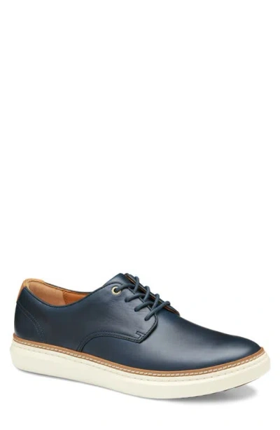 Johnston & Murphy Mcguffey 2 175th Plain Toe Derby In Navy Oiled American Full Grain