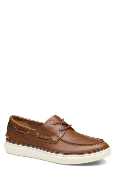 Johnston & Murphy Mcguffey 2 Moc Toe Boat Shoe In Brown