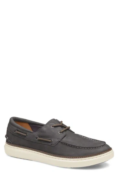 Johnston & Murphy Mcguffey 2 Moc Toe Boat Shoe In Gray