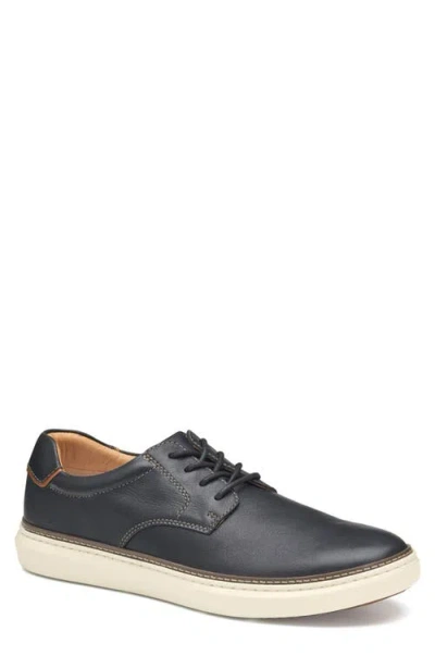 Johnston & Murphy Mcguffey 2 Plain Toe Derby In Black Full Grain