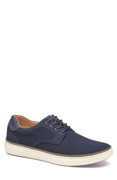 Johnston & Murphy Mcguffey 2 Plain Toe Knit Derby In Navy Knit