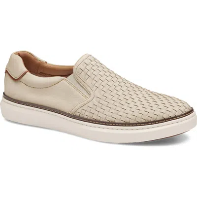 Johnston & Murphy Mcguffey 2 Woven Slip-on Sneaker In Gold
