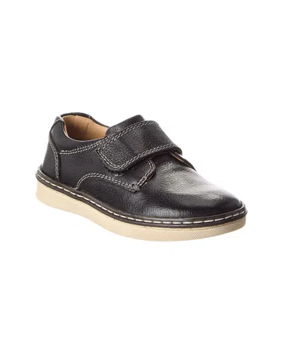 Johnston & Murphy Mcguffey Leather Slip-on Sneaker In Black