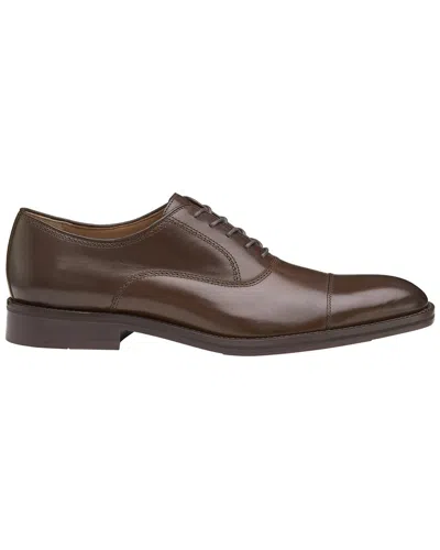 Johnston & Murphy Meade Leather Oxford In Brown