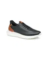 Johnston & Murphy Men's Amherst 2.0 Embossed U-throat Sneaker In Black Full Grain