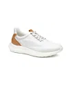Johnston & Murphy Men's Amherst 2.0 Embossed U-throat Sneakers In White Full Grain