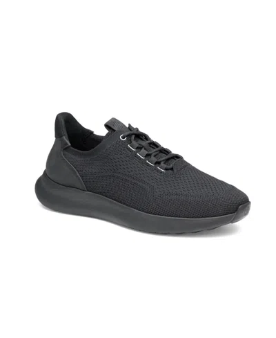 Johnston & Murphy Men's Amherst 2.0 Knit Plain Toe Sneakers In Black Knit