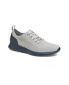 Johnston & Murphy Men's Amherst Knit U-throat Lace-up Sneakers In Light Gray