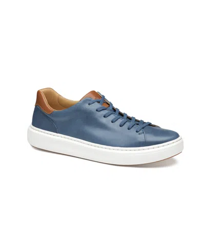 Johnston & Murphy Men's Anders Lace-to-toe Sneakers In Navy Full Grain