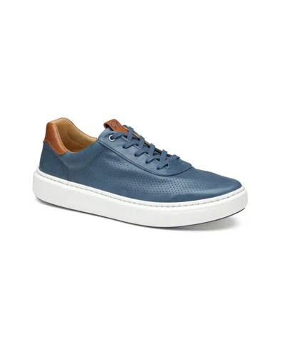 Johnston & Murphy Men's Anders Perfed U-throat Sneakers In Navy Full Grain