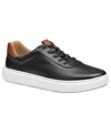 Johnston & Murphy Anders Perforated Sneaker In Black