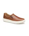 Johnston & Murphy Anders Slip-on Sneaker In Tan Full Grain