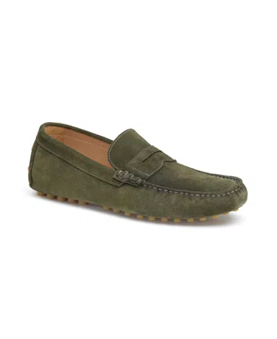 Johnston & Murphy Men's Athens Penny Loafers In Olive