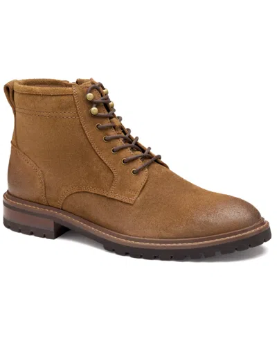 Johnston & Murphy Men's Barrett Plain Round Toe Boots In Brown