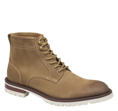 Johnston & Murphy Men's Barrett Plain Toe Dress Casual Lace-up Boot In Brown