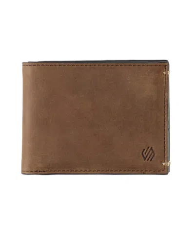 Johnston & Murphy Men's Bi-fold Wallet In Brown