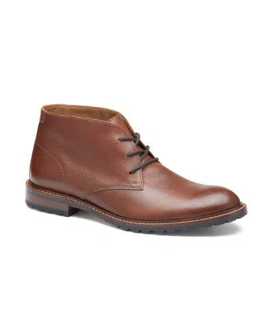 Johnston & Murphy Men's Boswell Chukka Boots In Tan Full Grain