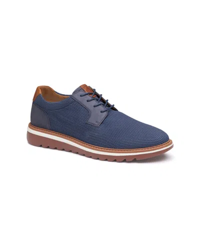 JOHNSTON & MURPHY MEN'S BRAYDON KNIT PLAIN TOE CASUAL LACE UP SNEAKERS