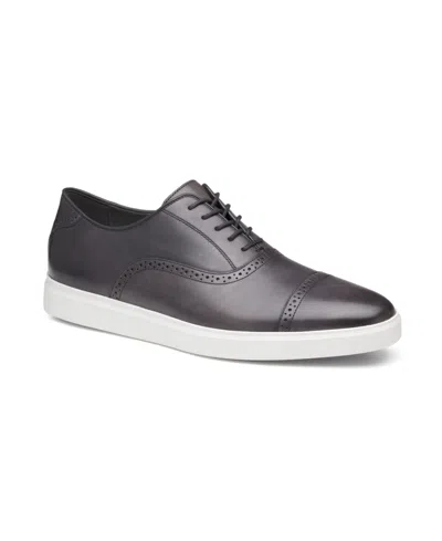 Johnston & Murphy Men's Brody Cap Toe Dress Casual Lace Up Sneakers In Black