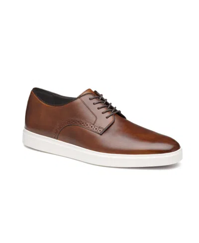 Johnston & Murphy Men's Brody Plain Toe Lace Up Dress Casual Sneakers In Brown