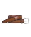 Johnston & Murphy Men's Burnished Edge Belt In Tan