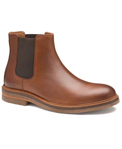 Johnston & Murphy Men's Calder Chelsea Round-toe Boots In Brown