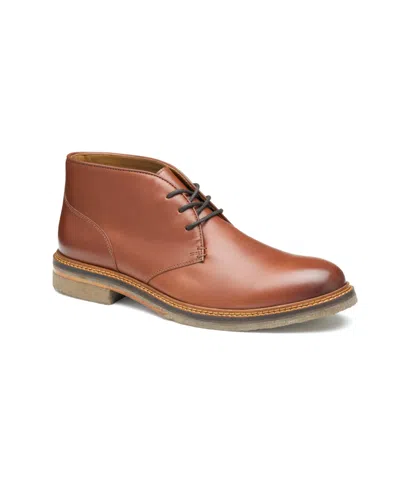 Johnston & Murphy Men's Calder Chukka Boots In Mahogany Full Grain