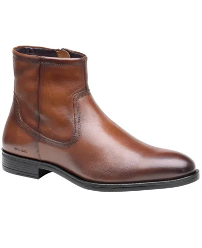 Johnston & Murphy Men's Conlin Inside Zip Boots In Brown