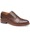 Johnston & Murphy Men's Conrad 2.0 Wingtip Dress Shoe In Tan Oiled Leather