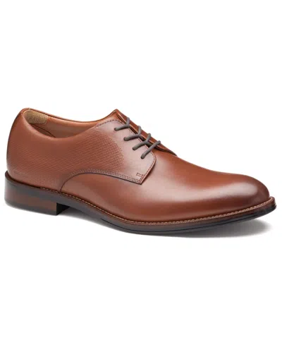 Johnston & Murphy Men's Copley Round Toe Dress Shoes In Brown