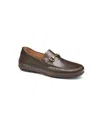 Johnston & Murphy Men's Cort 2.0 Bit Loafer In Dark Brown Croc Print Full Grain