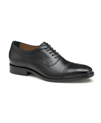 Johnston & Murphy Men's Danridge Cap Toe Dress Shoes In Black