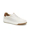 Johnston & Murphy Men's Dawson Perforated U-throat Sneakers In White Full Grain