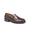 Johnston & Murphy Men's Donnell Leather Penny Loafers In Tan Brush-off Leather