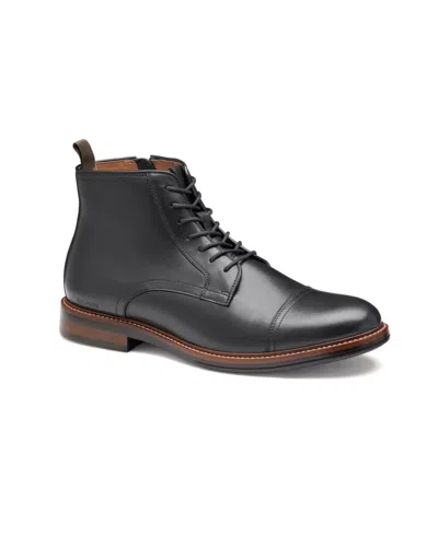 Johnston & Murphy Men's Durham Cap Toe Boots In Animal Print