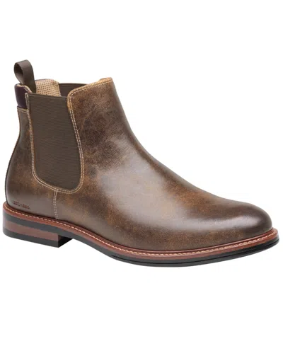 Johnston & Murphy Men's Durham Chelsea Boots In Animal Print